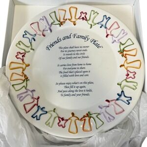 The Original Friends and Family Plate‎ Hand Painted Decorative